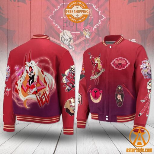 Hazbin Hotel Charlie Morningstar Baseball Jacket