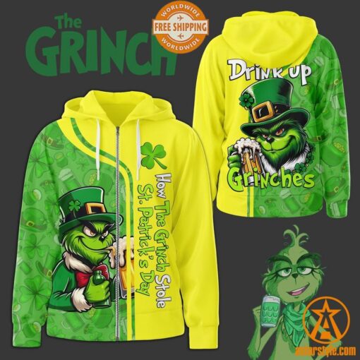 How The Grinch Stole St Patrick’s Day Hoodie