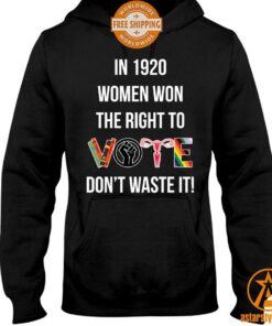 In 1920 Women Won The Right To Vote Don’t Waste It Hoodie