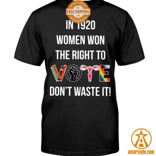 In 1920 Women Won The Right To Vote Don’t Waste It Hoodie