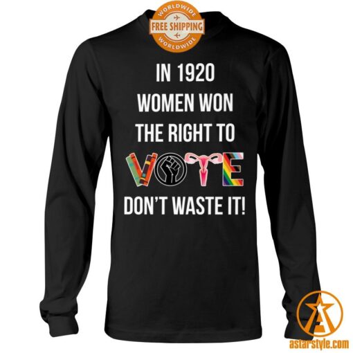 In 1920 Women Won The Right To Vote Don’t Waste It Hoodie