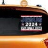 Jesus 2024 Our Only Hope American Car Sticker This place looks exotic.