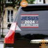 Jesus 2024 Our Only Hope American Car Sticker Rocking picture