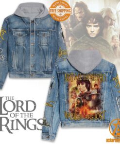 Lord Of The Rings Not All Those Who Wander Are Lost Hooded Denim Jacket