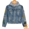 lord of the rings not all those who wander are lost hooded denim jacket 2 449