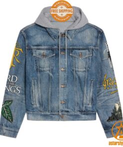 Lord Of The Rings Not All Those Who Wander Are Lost Hooded Denim Jacket