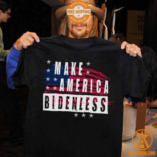 Make America Bidenless US Flag Shirt