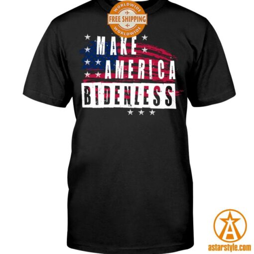 Make America Bidenless US Flag Shirt