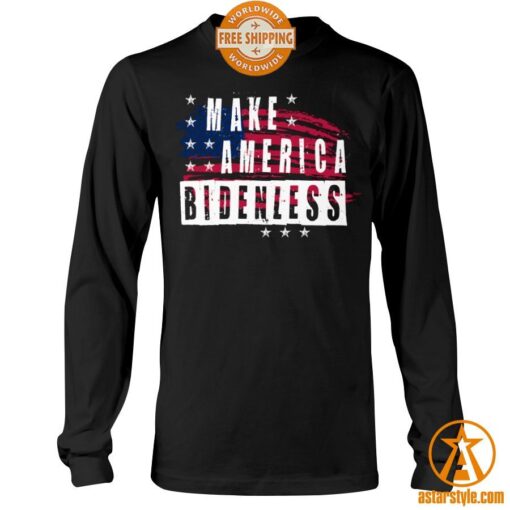 Make America Bidenless US Flag Shirt