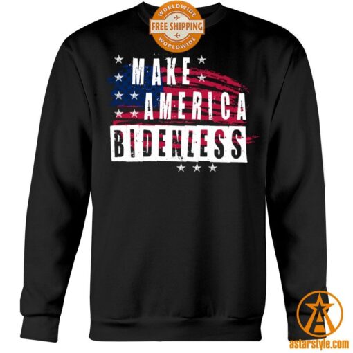 Make America Bidenless US Flag Shirt