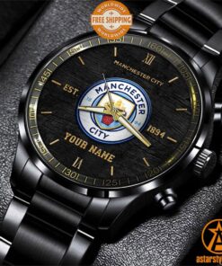 Manchester City CUSTOM Stainless Steel Watch