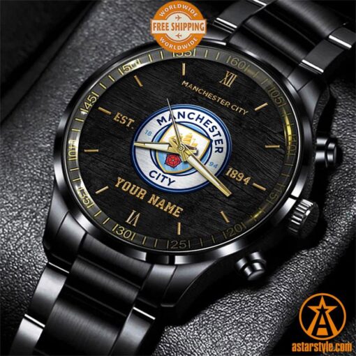 Manchester City CUSTOM Stainless Steel Watch