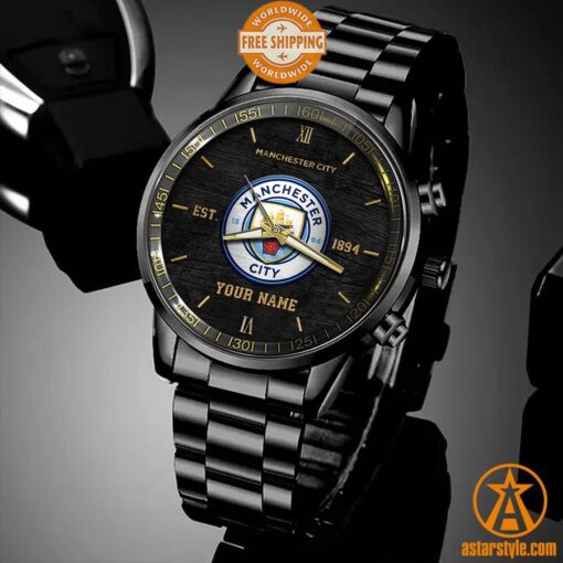 Manchester City CUSTOM Stainless Steel Watch