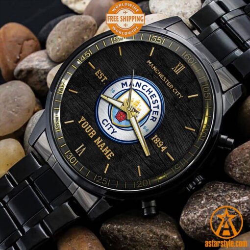 Manchester City CUSTOM Stainless Steel Watch