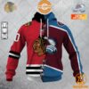 mix 2 nhl teams personalized hoodie 12 497