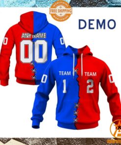 Mix 2 NHL Teams personalized Hoodie