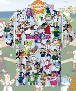 MLB Mascots Hawaiian Shirt