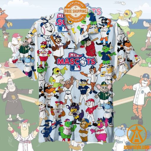 MLB Mascots Hawaiian Shirt