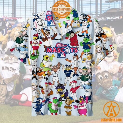 MLB Mascots Hawaiian Shirt