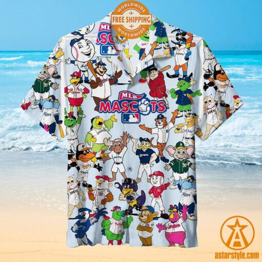 MLB Mascots Hawaiian Shirt