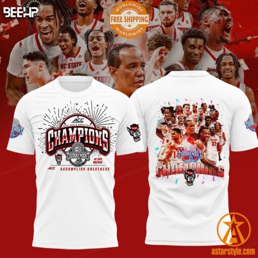 NC State Wolfpack 2024 ACC Men Basketball Champions Shirt