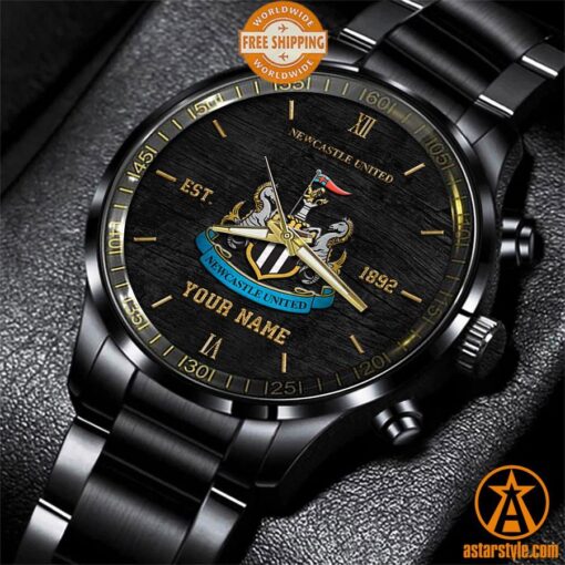 Newcastle United CUSTOM Stainless Steel Watch