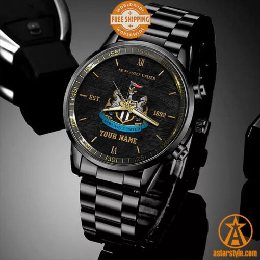 Newcastle United CUSTOM Stainless Steel Watch