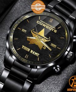 North Queensland Cowboys personalized Stain Stainless Watch