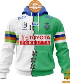 NRL Canberra Raiders Home Mix Away Jersey CUSTOM Hoodie