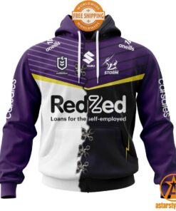 NRL Melbourne Storm Home Mix Away Jersey CUSTOM Hoodie