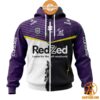 NRL Melbourne Storm Home Mix Away Jersey CUSTOM Hoodie Long time