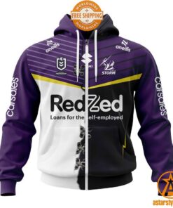 NRL Melbourne Storm Home Mix Away Jersey CUSTOM Hoodie