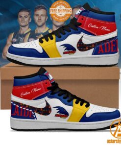 Personalized Adelaide Crows Air Jordan Shoes