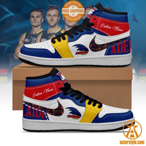 Personalized Adelaide Crows Air Jordan Shoes