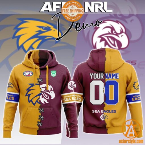 Personalized AFL x NRL customized Team Hoodie