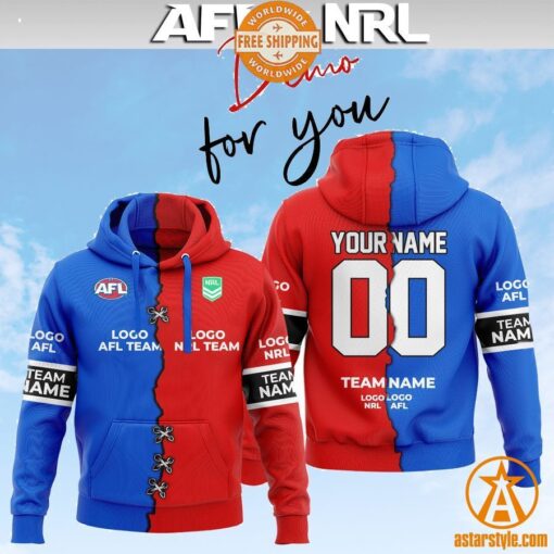 Personalized AFL x NRL customized Team Hoodie