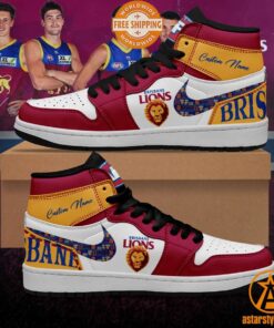 Personalized Brisbane Lions Air Jordan Shoes