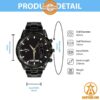 Personalized Callaway Golf Stainless Steel Watch Radiant and glowing Pic dear