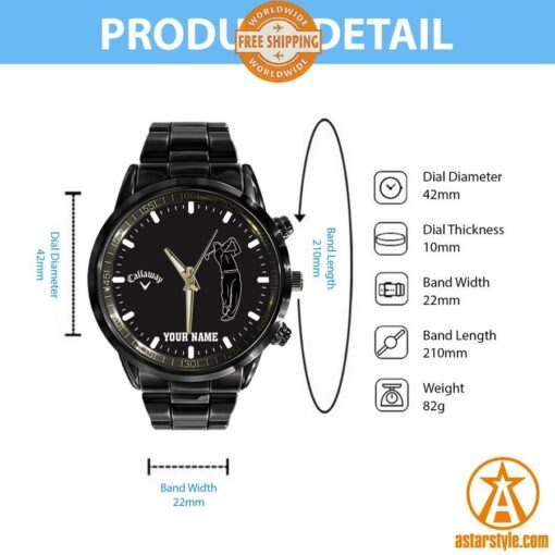 Personalized Callaway Golf Stainless Steel Watch