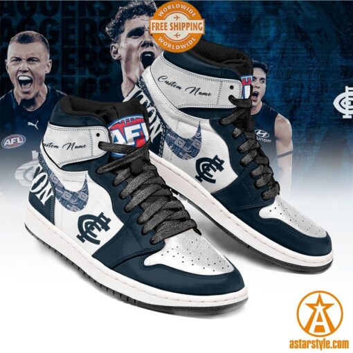 Personalized Carlton Blues Air Jordan Shoes