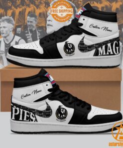 Personalized Collingwood Magpies Air Jordan Shoes