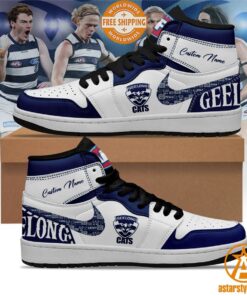 Personalized Geelong Cats Air Jordan Shoes