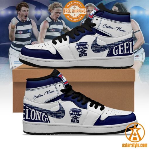 Personalized Geelong Cats Air Jordan Shoes