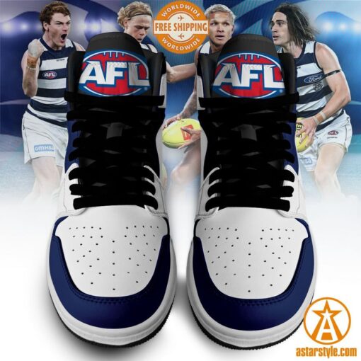 Personalized Geelong Cats Air Jordan Shoes