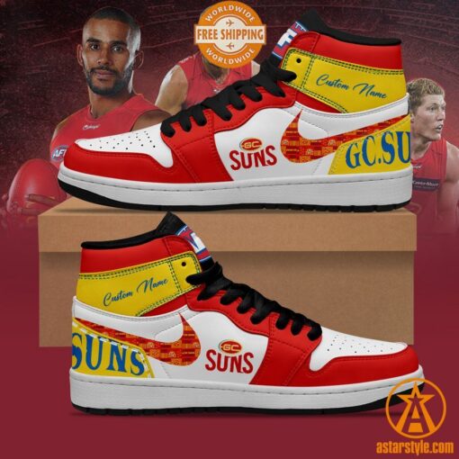 Personalized Gold Coast Suns Air Jordan Shoes