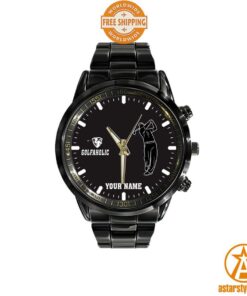 Personalized Golfaholic Stainless Steel Watch