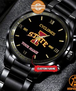 Personalized NCAA Iowa State Cyclones Stainless Steel Watch