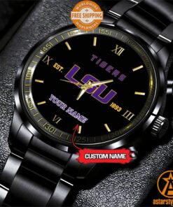 Personalized NCAA LSU Tigers Stainless Steel Watch