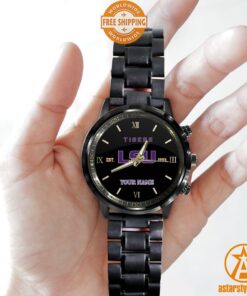 Personalized NCAA LSU Tigers Stainless Steel Watch