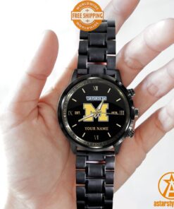 Personalized NCAA Michigan Wolverines Stainless Steel Watch